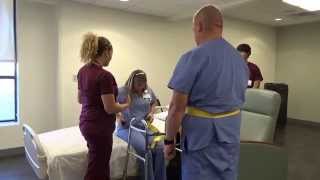 Physical Therapy Transfer Training  How To Transfer From Wheelchair To Bed [upl. by Laurice]