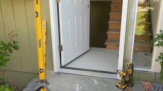 Jeld Wen Front Door Installation  Really crappy products and craftsmanship PART 1 [upl. by Stanislaus137]