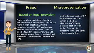 What is Difference Between Fraud amp Misrepresentation [upl. by Elrahc]