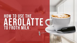 How To Use the AeroLatte To Froth Milk [upl. by Nylanej]