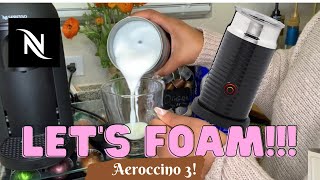 How To Foam Milk With Aeroccino 3 Make Coffee With Foam Tips amp Tricks  Easy Foamed Latte Recipe [upl. by Nabal189]