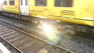 Merseyrail 507 009 making arcs at Birkdale station [upl. by Shaine966]